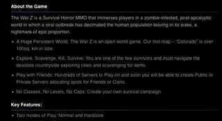 Illustration for article titled War Z Developer on Steam Debacle: You Misread The Description.